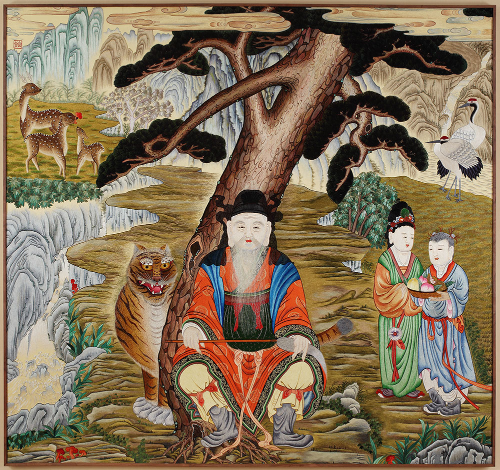 2_ 산신도 / 187×178cm