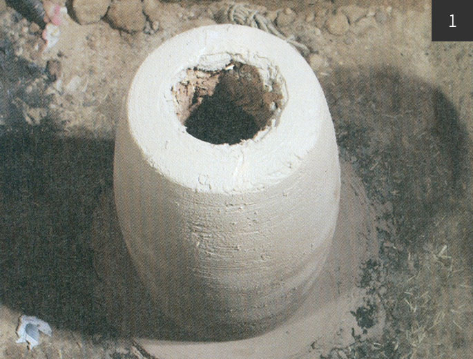 1_구덩이와 속 거푸집 만들기_속거푸집 재벌칠 완성