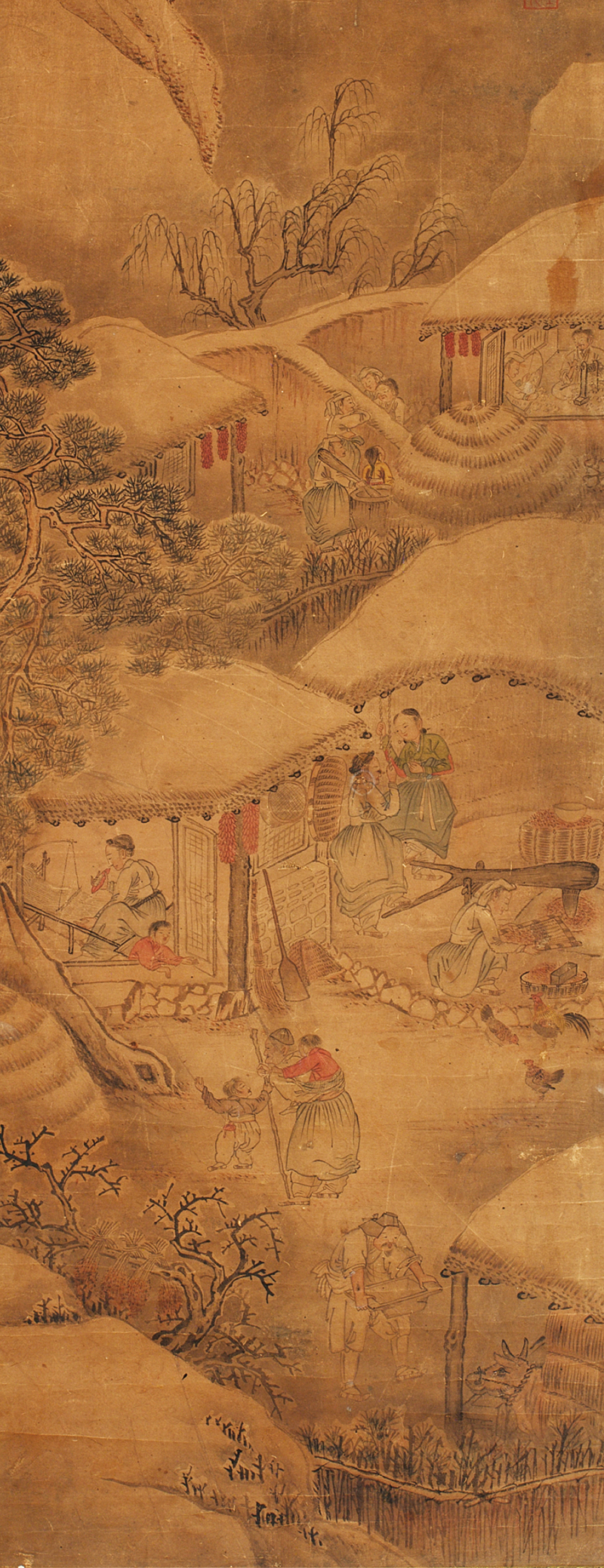 「풍속도(金弘道筆風俗圖)」 중 부분 | 김홍도