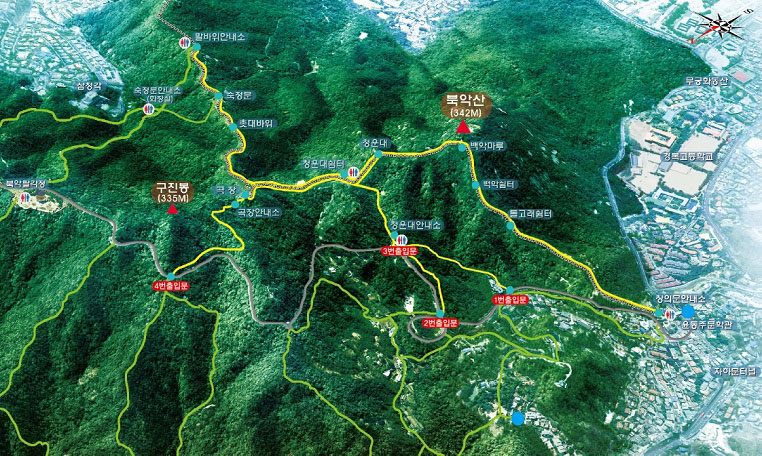 버스종점 하차 도보로 목적지 이동 지도 자세한 내용 하단 참조