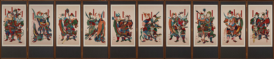 오계신장도병풍각폭 88x191cm.jpg