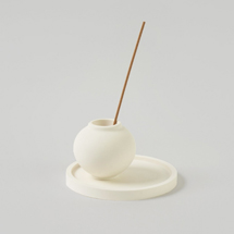 Moon Jar Incense Holder